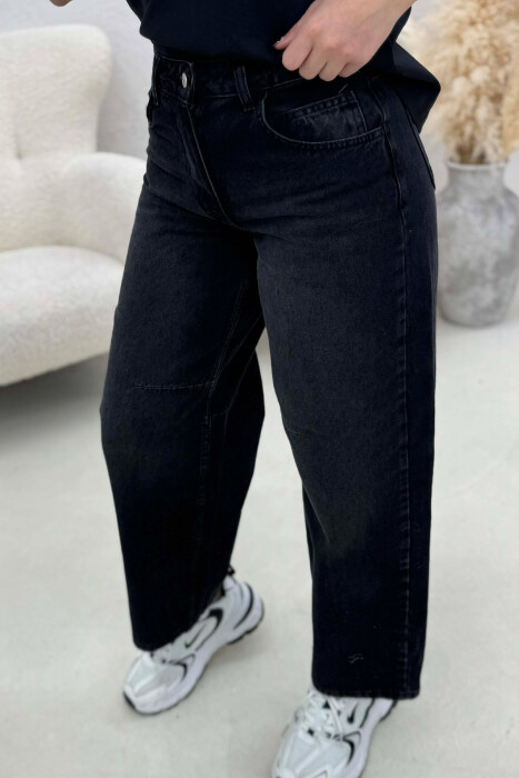 XHINSE TË GJERA TË THJESHTA PËR FEMRA NË NGJYRË TE ZEZE - 6