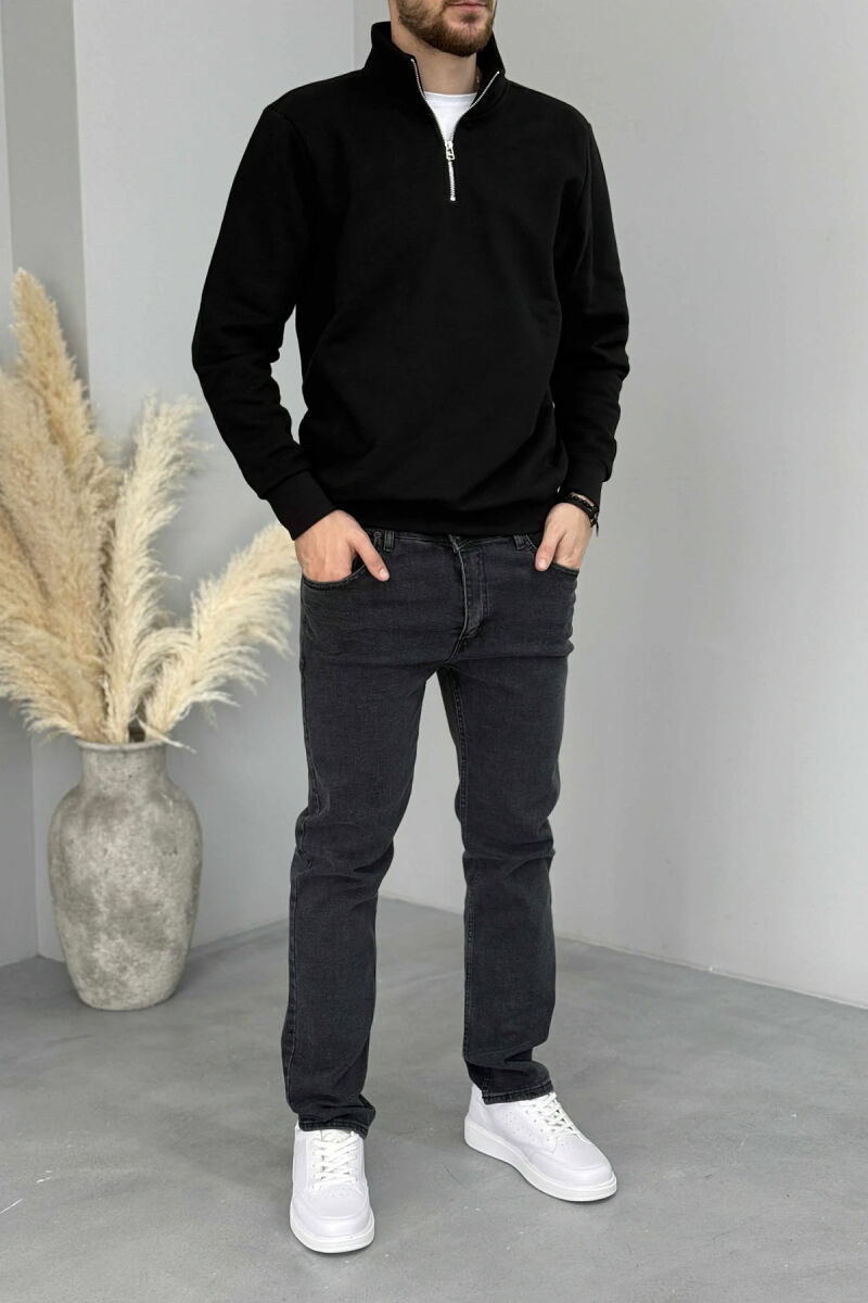 XHINSE TË THJESHTA NJË NGJYRËSHE PËR MESHKUJ NË NGJYRË GRI TË ERRËT - 1