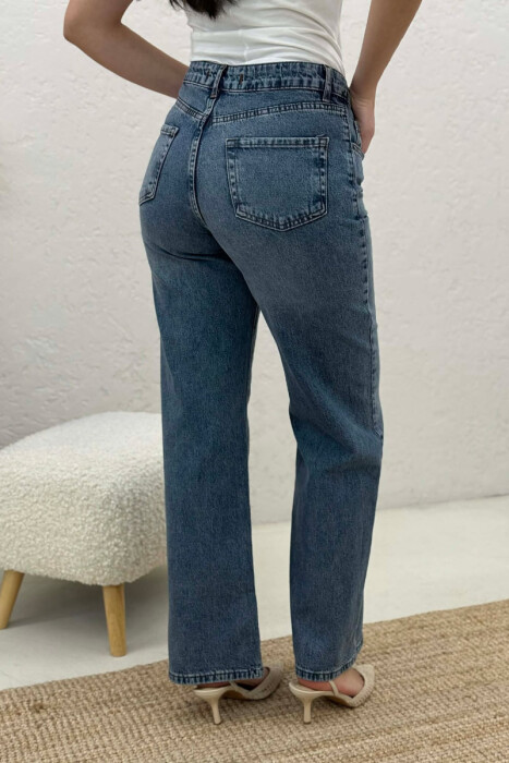 XHINSE TË THJESHTA NJËNGJYRËSHE PËR FEMRA NË NGJYRËN BLU TE ERRET - 4