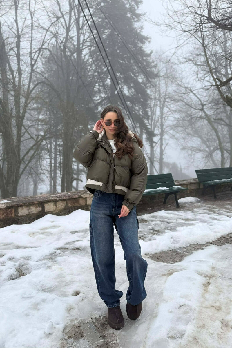 XHUP I SHKURTER NJE NGJYRESH ME ZINXHIR PER FEMRA NE NGJYRE JESHILE - 3