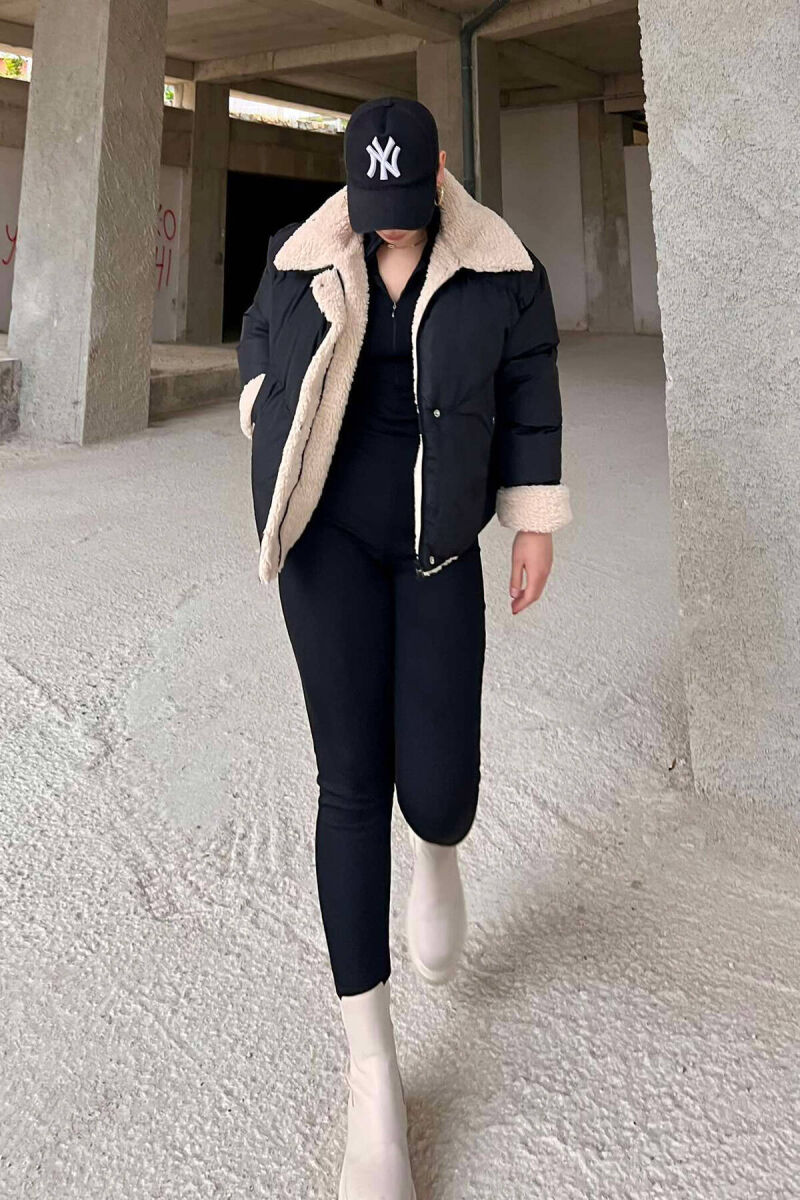 XHUP I THJESHTË PËR FEMRA NË NGJYRËN E ZEZË - 8