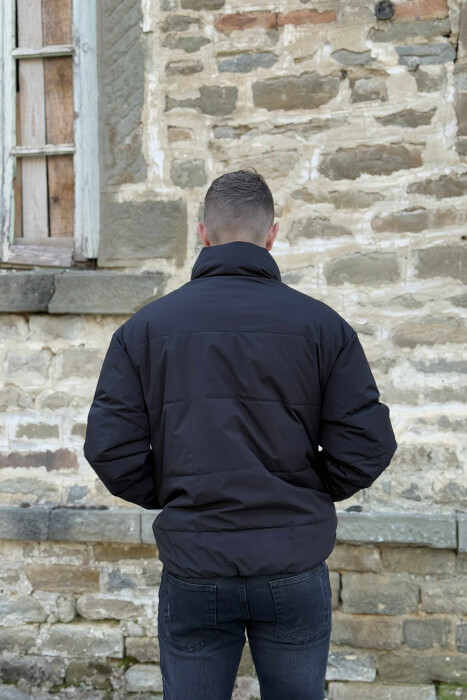 XHUP NJË NGJYRËSH ME BEL TË SHKURTËR PËR MESHKUJ NË NGJYRË TË ZEZË - 5