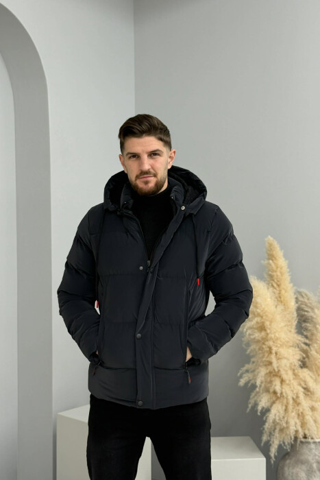 XHUP NJE NGJYRESH ME KAPUÇ DHE PUSH PER MESHKUJ NE NGJYRE GRI TE ERRET - 8