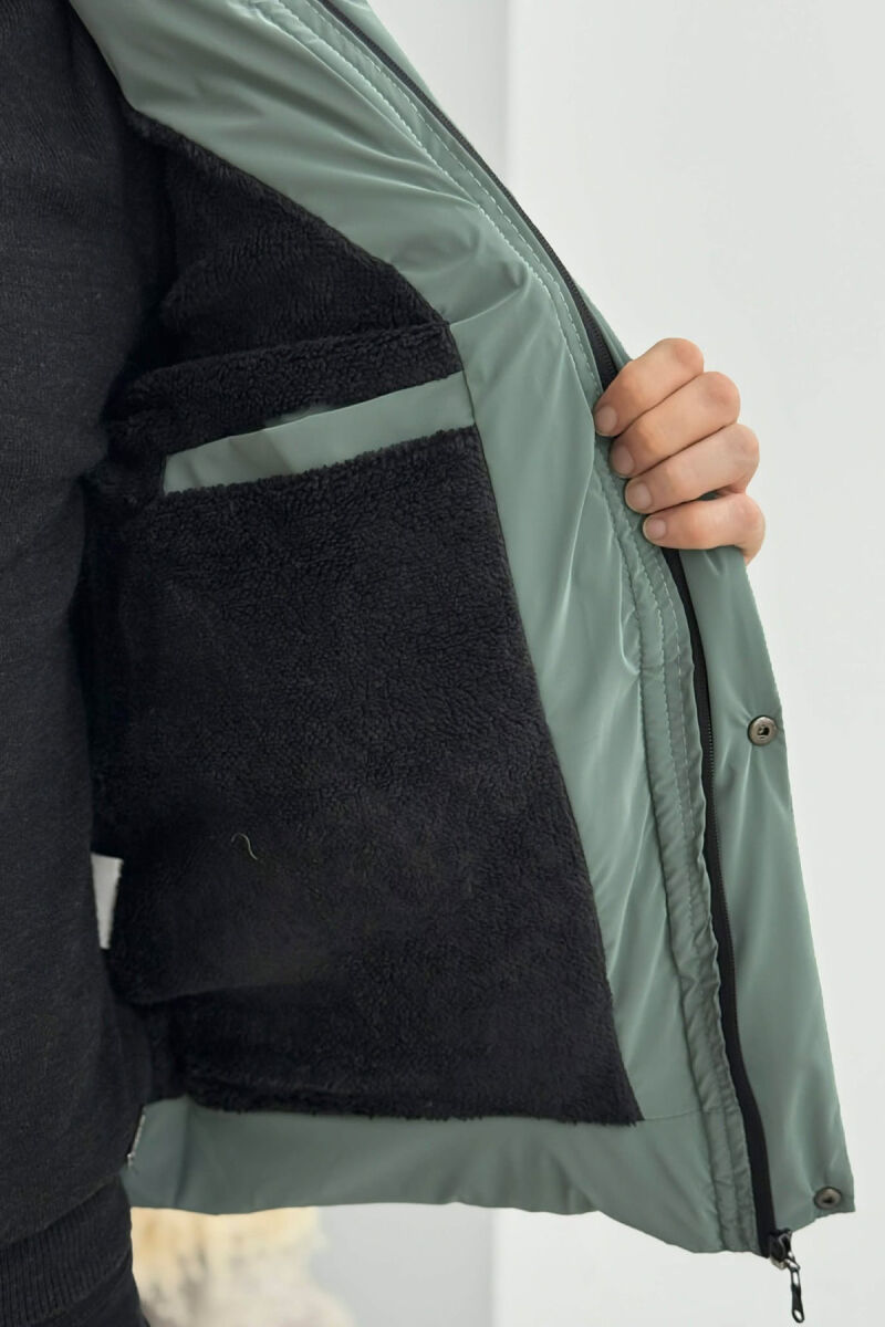 XHUP NJE NGJYRESH ME KAPUÇ DHE PUSH PER MESHKUJ NE NGJYRE GUR KALI - 5