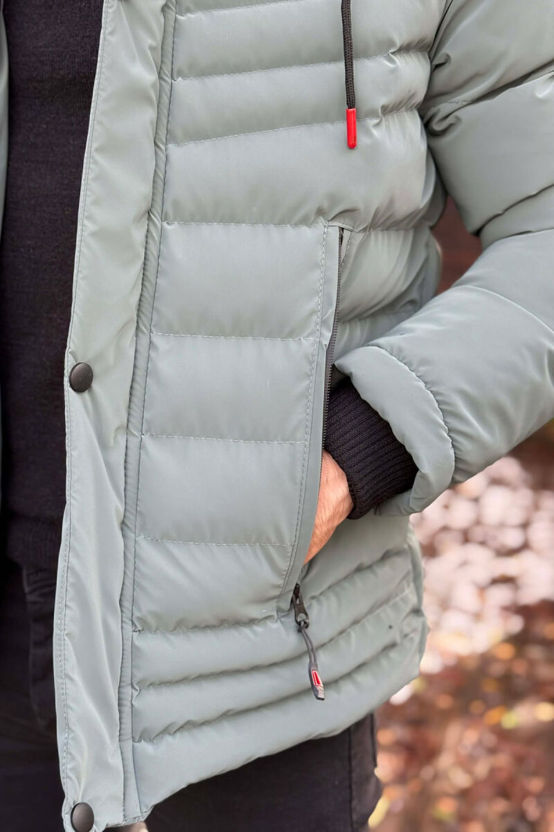 XHUP NJE NGJYRESH ME KAPUÇ PER MESHKUJ NE NGJYRE GUR KALI - 6