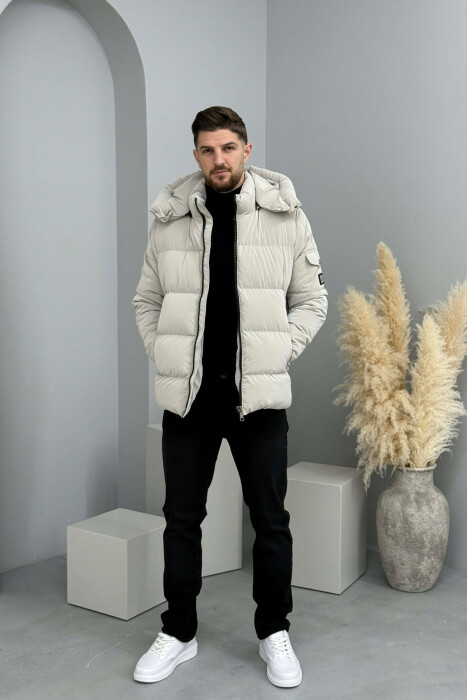 XHUP NJE NGJYRESH ME PUSH PER MESHKUJ NE NGJYRE GRI TE ZBARDHUR - 6