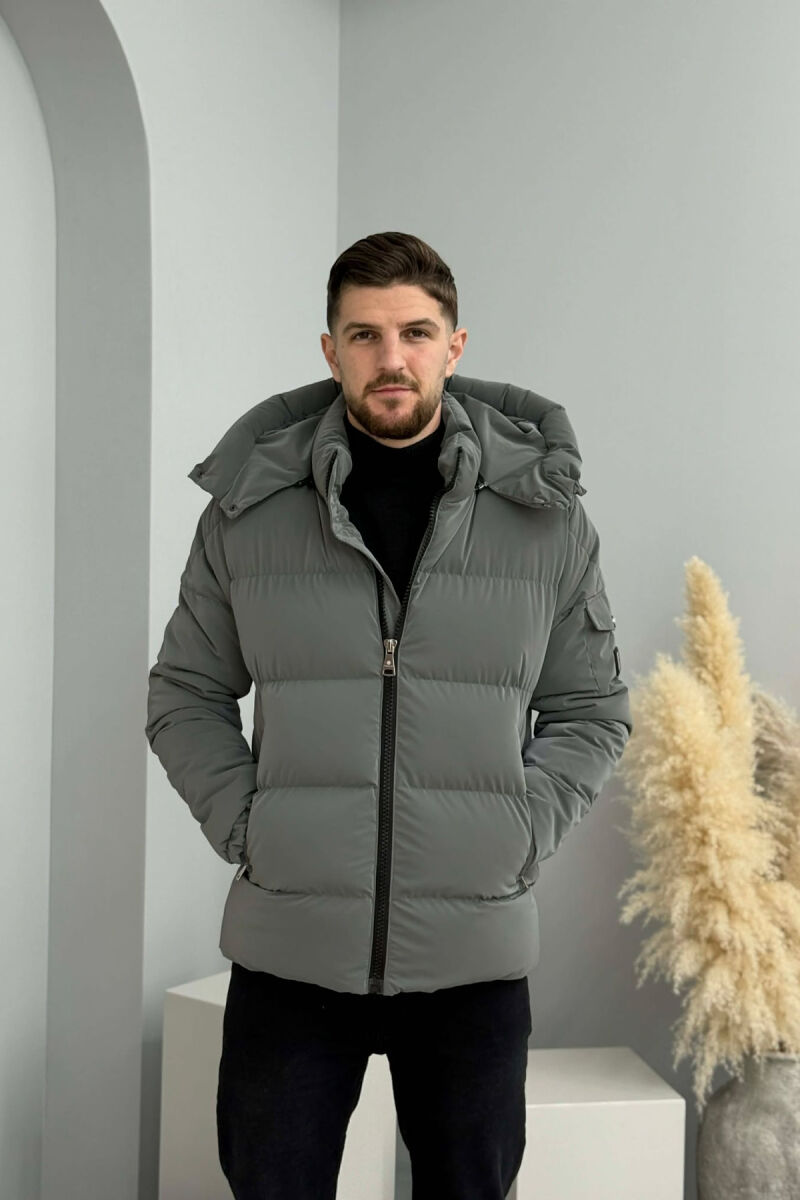 XHUP NJE NGJYRESH ME PUSH PER MESHKUJ NE NGJYRE GRI - 4