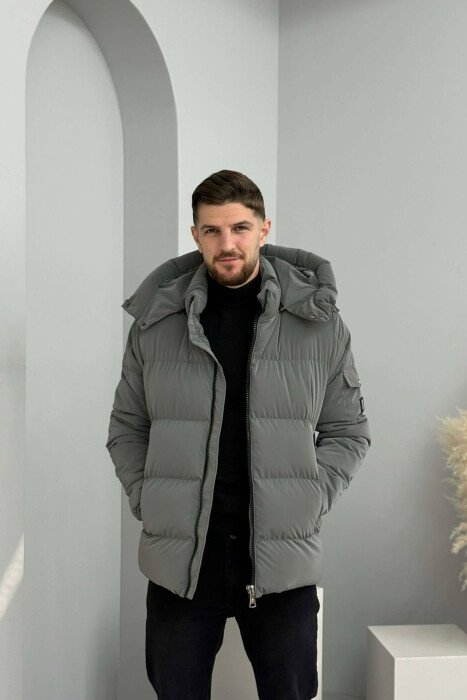 XHUP NJE NGJYRESH ME PUSH PER MESHKUJ NE NGJYRE GRI - 6