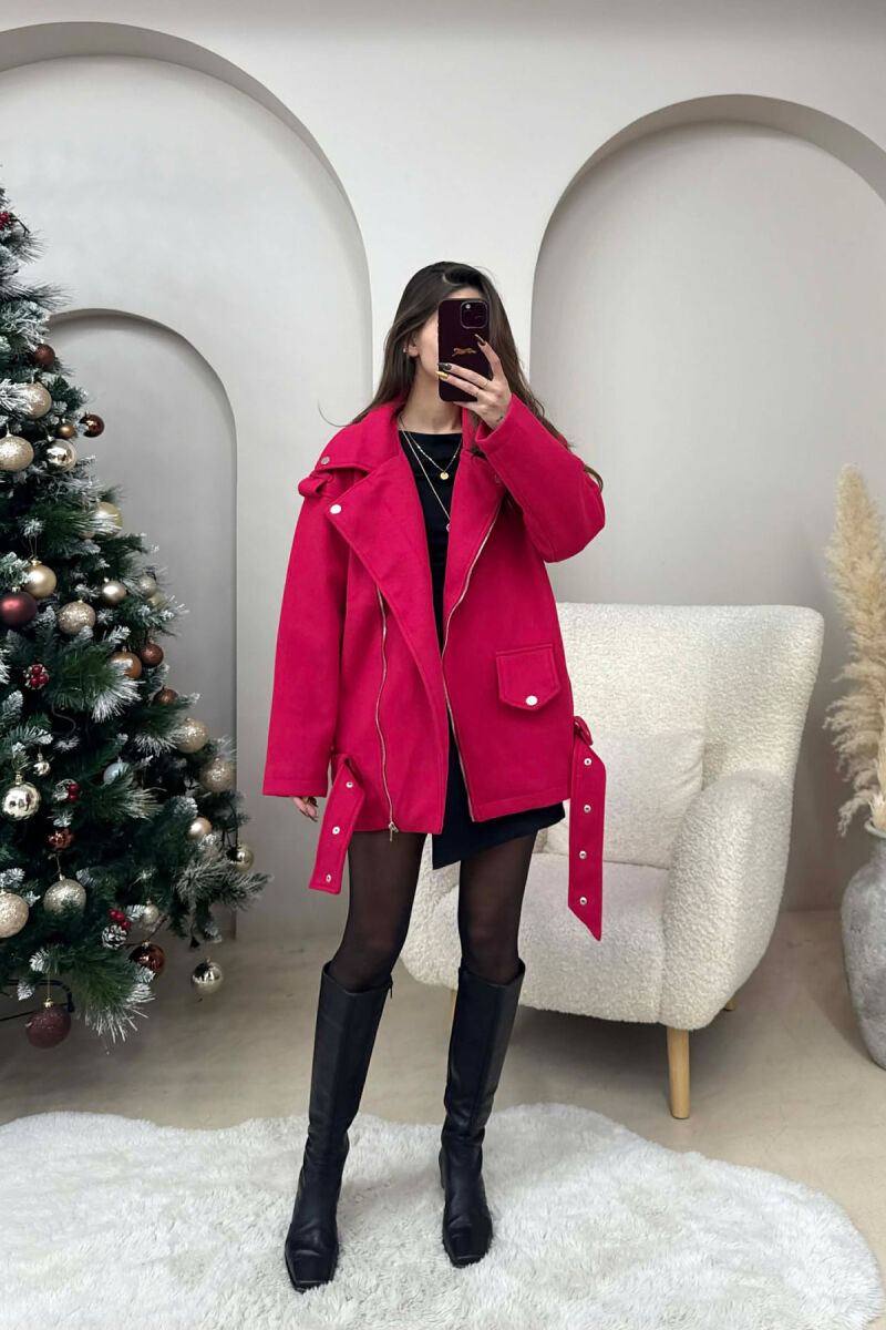 ZIPPED WOMEN JACKET FUCHSIA/CIKLAMI - 2