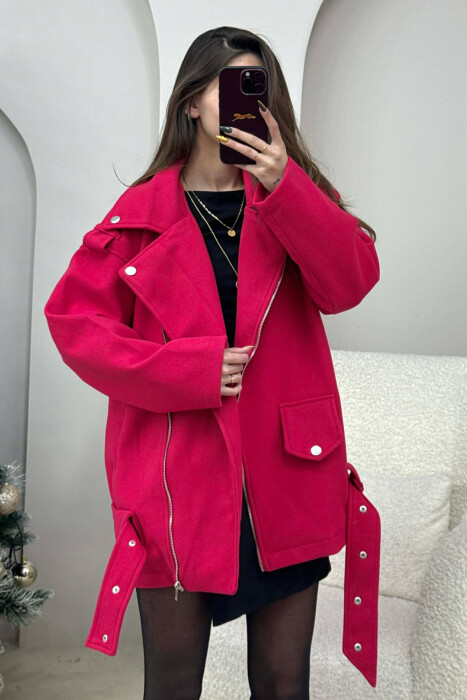 ZIPPED WOMEN JACKET FUCHSIA/CIKLAMI - 1